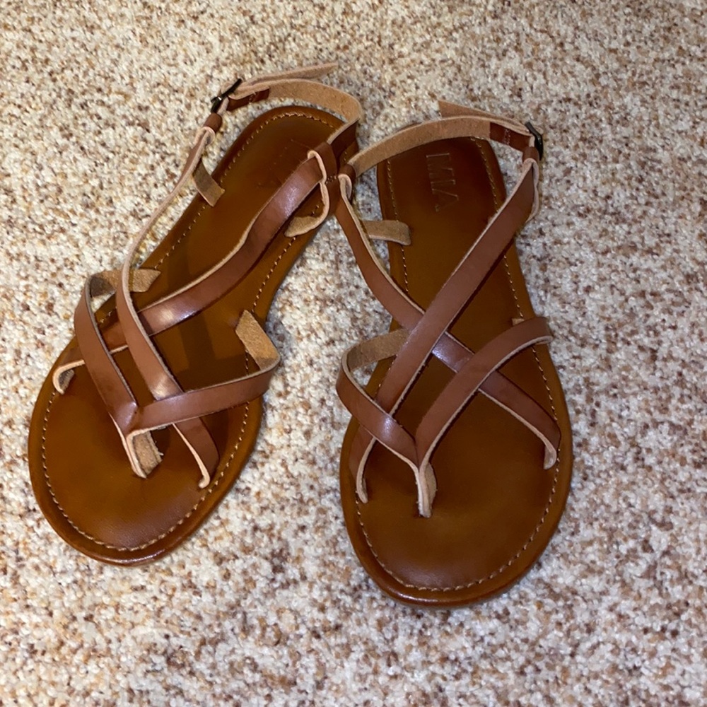 brown sandals